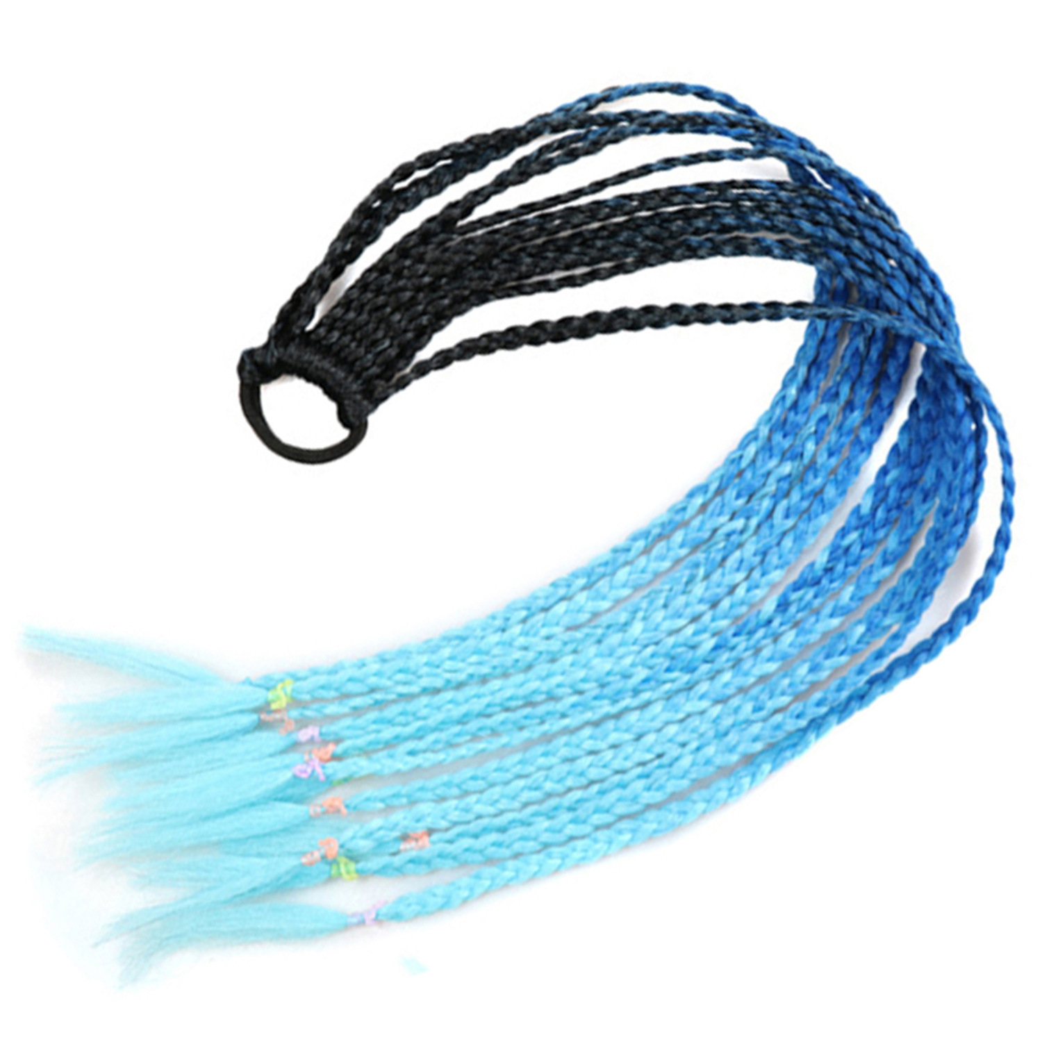 Inventario al por mayor colorido trenzas de tres hebras africanas trenzas sucias trenzas de caballo recogidas en stock Inventario