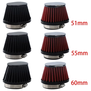 Avtomobil Motosiklet Hava Girişi Modifikasiyası 51/55/60mm Hava Filtri Göbələk Başlığı