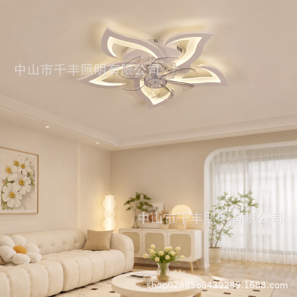 Amazon caliente LED pétalos lámparas de techo simple hogar sala de estar lámpara de dormitorio atmósfera moderna lámparas de moda
