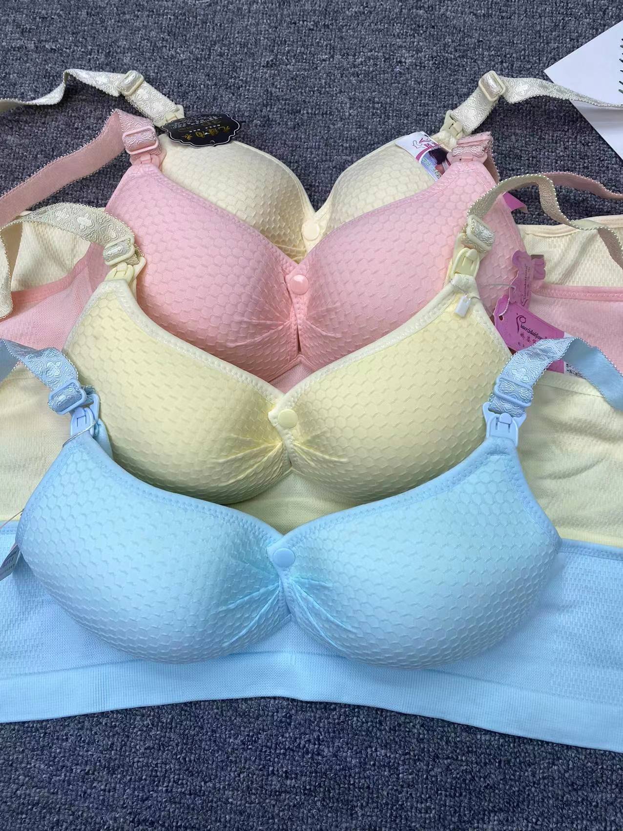 Mujeres embarazadas hebilla frontal inalámbrica más tamaño sujetador de enfermería ajustable push-up sujetador sin costuras ropa interior