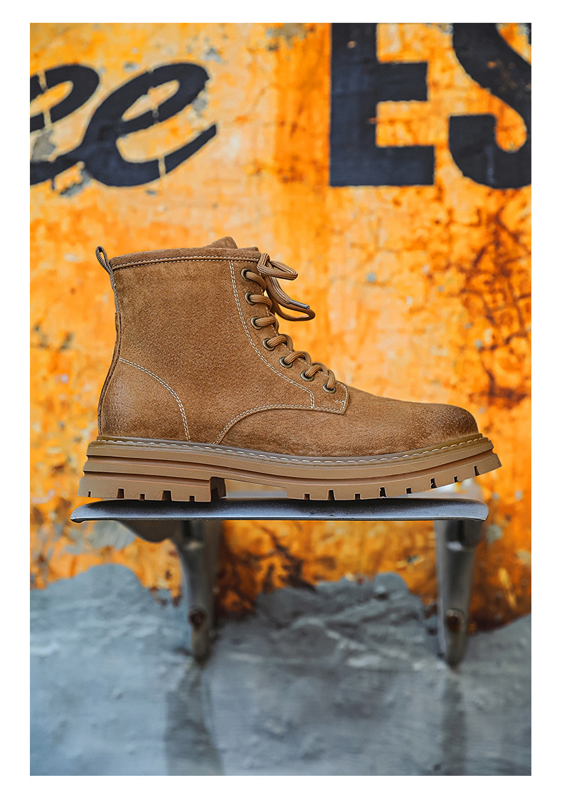 Martin Herren Desert Boots Gelb Englisches Design Arbeitsstiefel_voghion.com