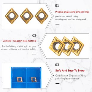 Cross-Border 4 S07K/S08K/S10K/S12M-SCLCR06 +10 CCMT060204 blades