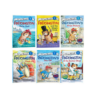 Paddington Bear 6 volumes Paddington English original picture book I Can Read Phase 1 reading book