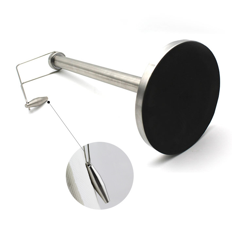 Soporte de tejido de cocina creativa titular de papel de escritorio vertical gran rollo de papel titular restaurante simple tenedor cintura de acero inoxidable titular de tejido