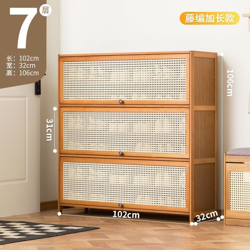 Fábrica directa puerta doméstica almacenamiento interior de gran capacidad ahorrar espacio gabinete de zapatos simple a prueba de polvo dormitorio de alquiler de vivienda