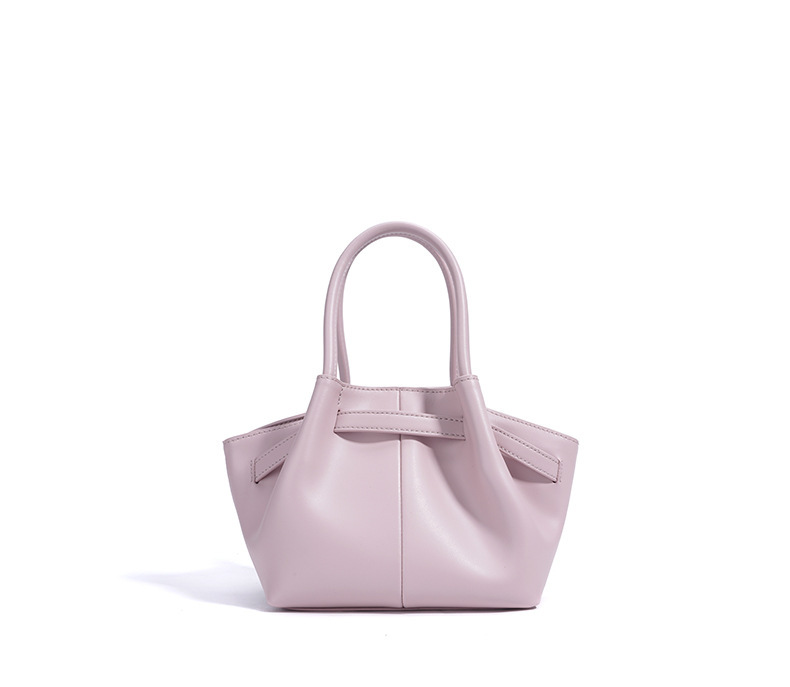 Casual Leather Soft Dumpling Bag Versatile Commuter Handbag_voghion.com