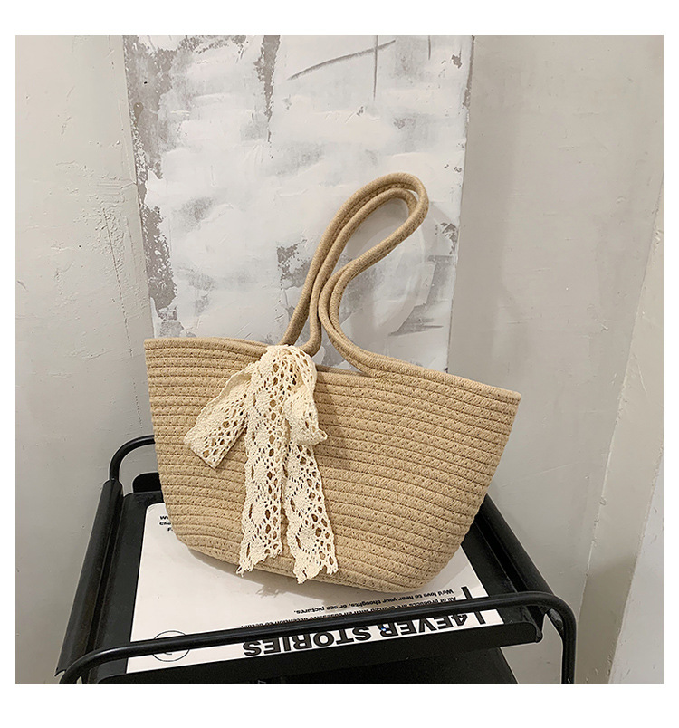 Fashion One-shoulder Portable Straw Bag display picture 6