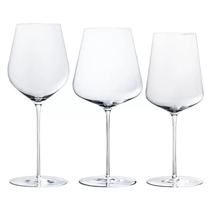 Ultra thin crystal capacious transparent glass wineglass