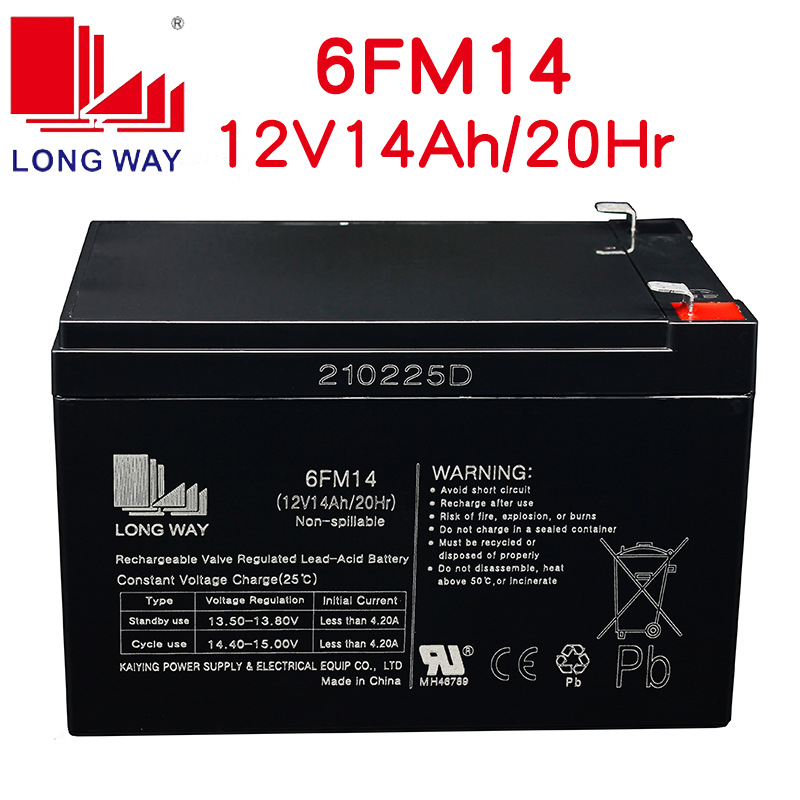 龍威電瓶6FM14(12V14Ah/20Hr)UPS電源戶外拉杆音響蓄電池