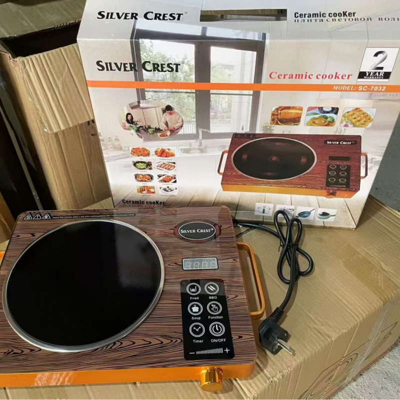 Foreign Trade Cross-Border Touch Household Multi-Functional Intelligent Touch High-Power Induction Cooker Hot Pot Stir-Fry Electric Ceramic Stove Wholesale