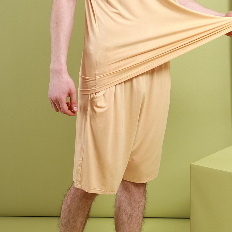 Men's Summer New 5A Antibacterial Deodorant Mugwort Anti-mosquito Elastic Fattening plus size Pocket Outer Wearing Household Shorts