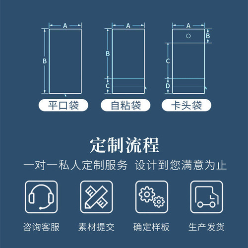 Wholesale transparent self-sealing adhesive bags for accessories, 6cm wide, slim plastic packaging bags, OPP self-adhesive bags