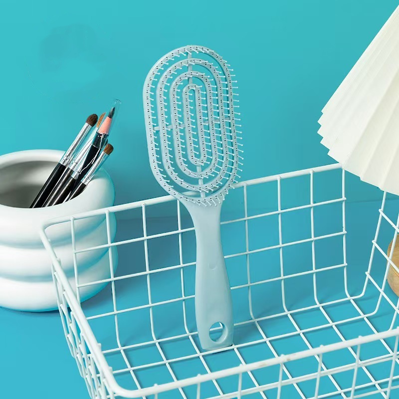 Peine de cojín de aire esponjoso conjunto de peine de pelo largo bolsa de aire combinada peine de pelo liso dormitorio de estudiantes peine de masaje de pelo rizado para mujer