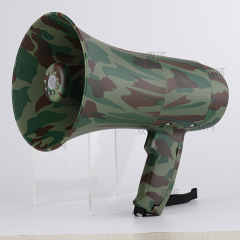 Handheld lithium-battery-powered loudspeaker with illumination lights—perfect for maintaining order and delivering announcements in subway stations and train terminals.