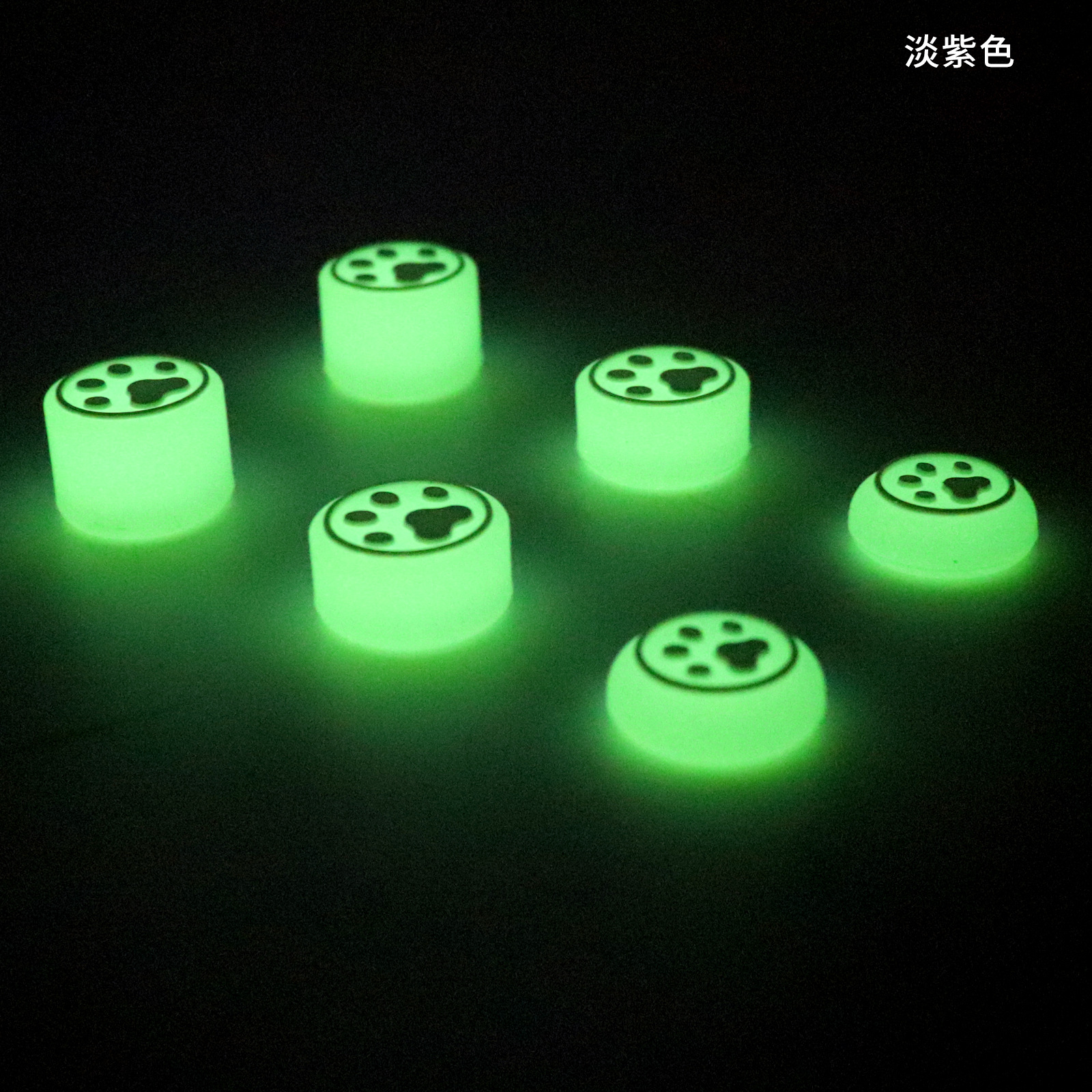 Ps5/Ps4/Ns Game Controller Joystick Caps Compatible with Xboxones Height-Increasing Caps Xsx Luminous Cat Claw 6-Pack