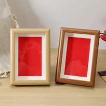 新中式DIY书写中空相框67810寸a4文创书法字画框装裱简约摆台摆件