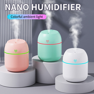 迷你车载彩蛋加湿器USB彩灯家用桌面空气静音小型香薰机批发D-01