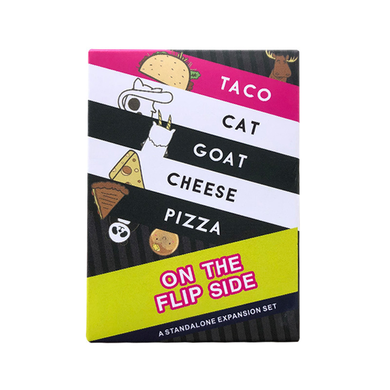 Inglés Taco Cat Goat Cheese Pizza Juegos de mesa Tarjetas Santa Cookie Elf Candy