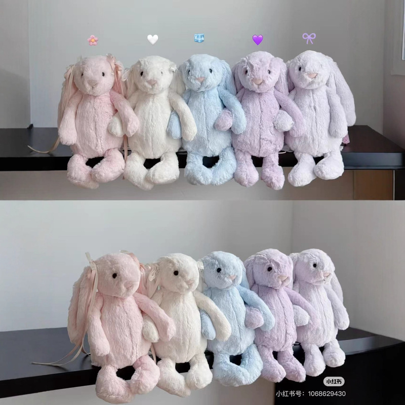 ---8 Bonnie Rabbit Series Collection Love Bonnie Rabbit Gold Label Floral Light Pink Plush Toy Gift Doll