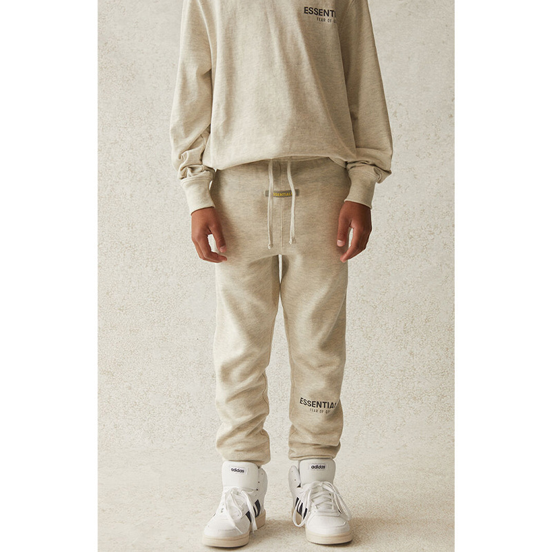 Fear of God Essentials 21SS Sweatpants Kids Oatmeal