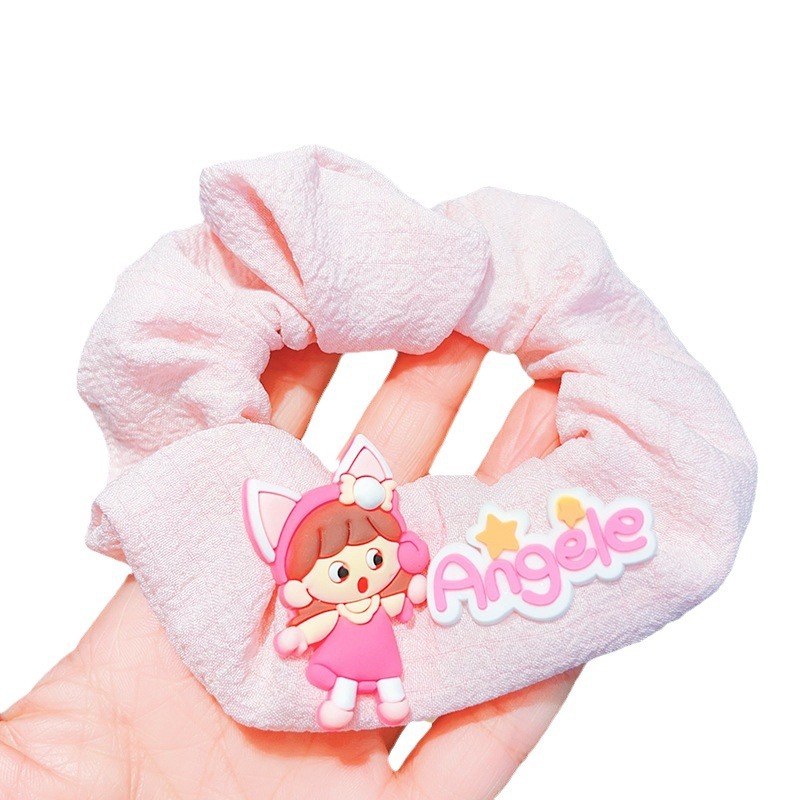 Dulces dibujos animados coreanos lindas princesas niñas anillo de pelo intestino grueso bolas cabeza artefacto mágico para niños costilla de cola de caballo accesorios para el pelo
