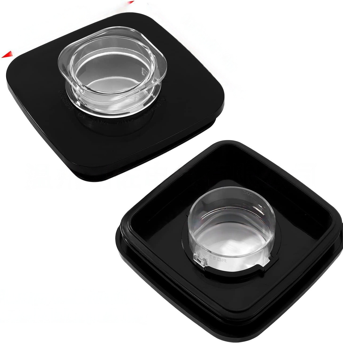Mezcladoras de Oster y Osterizer Cuadrado tapa de vidrio taza de plástico accesorios de exprimidor