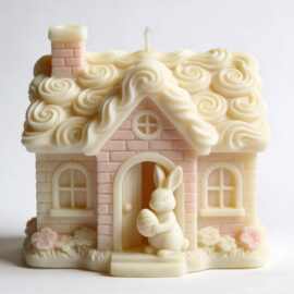 城堡香薰蜡烛模具 diy古堡建筑角斗场扩香石树屋摆件礼物硅胶模具