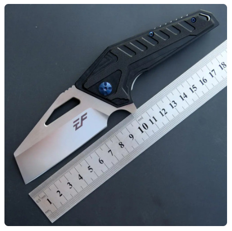 EF933折叠刀D2+G10便携式露营袖珍刀狩猎水果刀EDC厨房用具户外工