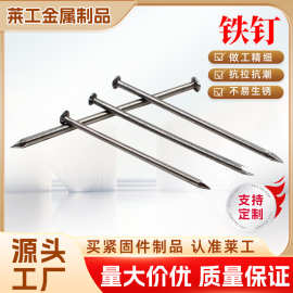 厂家批发铁钉20-200mm散装袋装木工钢钉建筑元钉装修工地圆钉