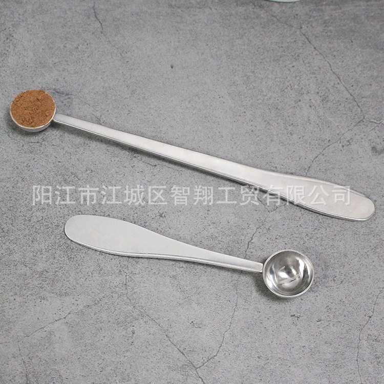 Yangjiang transfronterizo 304 cucharas de acero inoxidable cucharas de harina de azúcar casera cucharas de leche en polvo cucharas de café cucharas de condimentos image 3