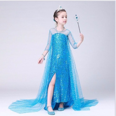 Snow Romance Princess Dress children Snow Queen Aisha Estonia Dress Aisha Princess Dress full dress