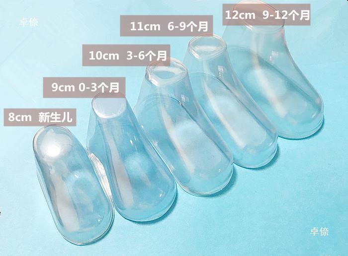 Baby Shoe Socks Mold, Toddler Infant Wool Socks Shoes Holder Plastic Accessory Transparent Shaping PVC Model Foot Mold