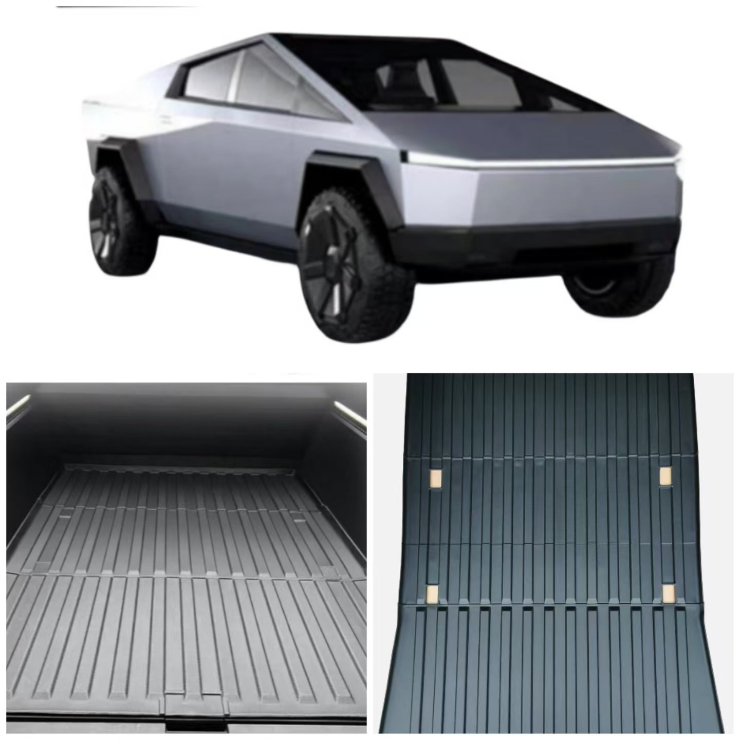 Aplicable a Tesla Cybertruck TELSA Cybertruck Custom Foot Coasters Tailgate Coasters TPE Material ecológico