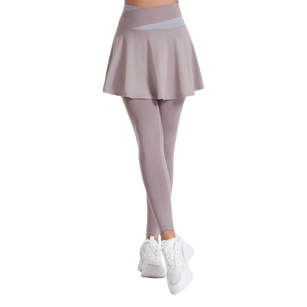 Amazon Cross-Border High-Waisted Butt-Lifting Tennis Skirt for Women, Spring and Summer Anti-Exposure Yoga Skirt, Quick-Drying Pleated Sports Skirt