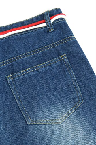 Women's Spring New Drawstring Straight Leg Jeans, High-Waisted, Loose and Slimming, Floor-Length Trousers with Drape