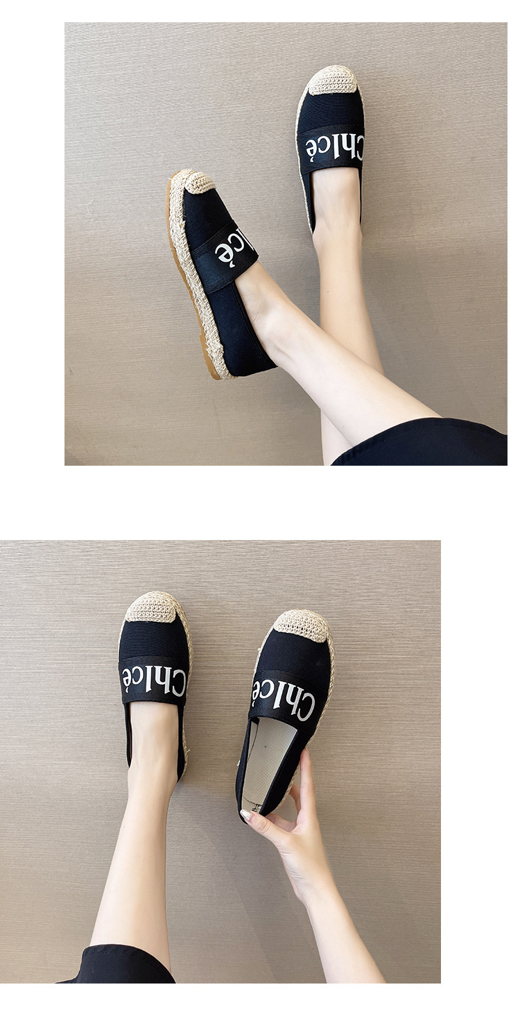 Chaussures de pêcheur pour femmes, mocassins de Style Harajuku Ins, Alphabet coréen, décontractés, plats, paresseux, nouvelle collection automne_voghion.com