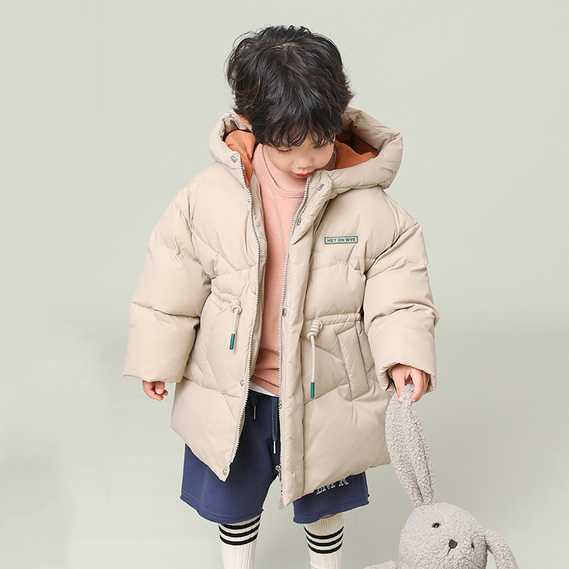 Children's down jacket, thickened, mid-length, 90% down filling, for toddlers and toddlers, 2023 winter new style, coat 22920