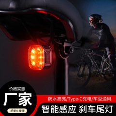 スマートテールライトナイトライディングブレーキマウンテンバイク誘導道路警告灯充電サイクリング機器メーカーのカスタマイズ