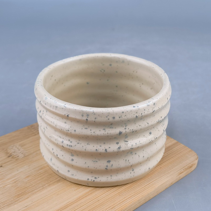 Selección estricta de tazas de velas de incienso cerámico, rociadores circulares nórdicos, decoración del hogar interior, adornos de mesa de velas, contenedores de velas image 4