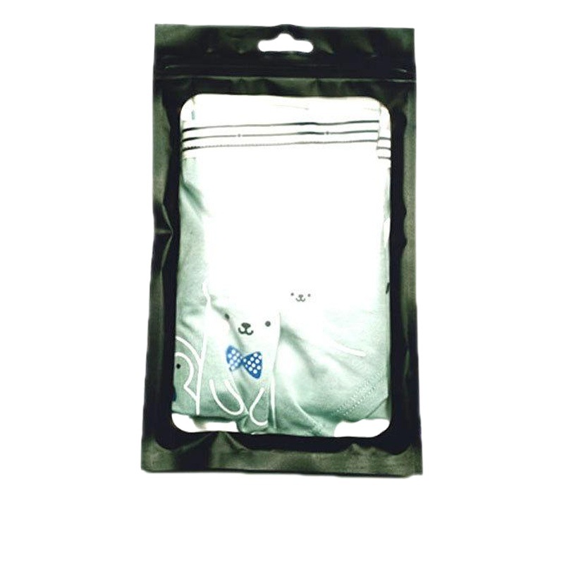 Negro esmerilado ventana transparente auto-Sellado bolsa de color Chapado en aluminio mate bolsa de hueso joyería bolsa sellada caja del teléfono móvil bolsa de embalaje