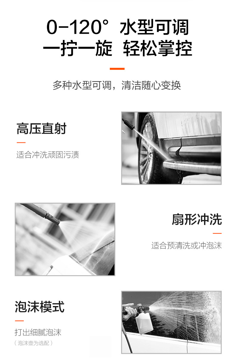 Yili car washing machine artifact 4800 high pressure water gun high power 220v household writing washing car washing water pump