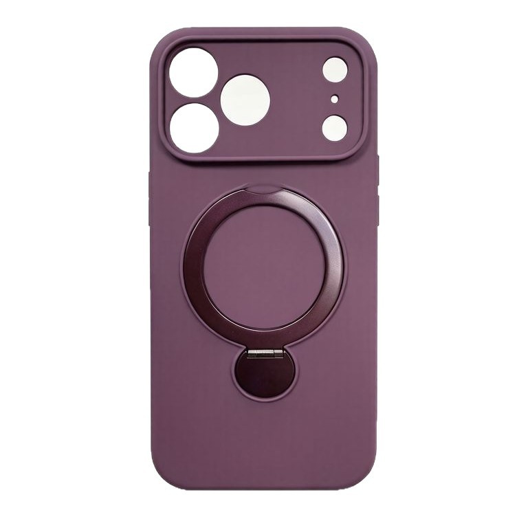Funda Protectora de Silicona Líquida Cobertura Total para Apple 18 Pro Max iPhone 15, Soporte Giratorio Magnético