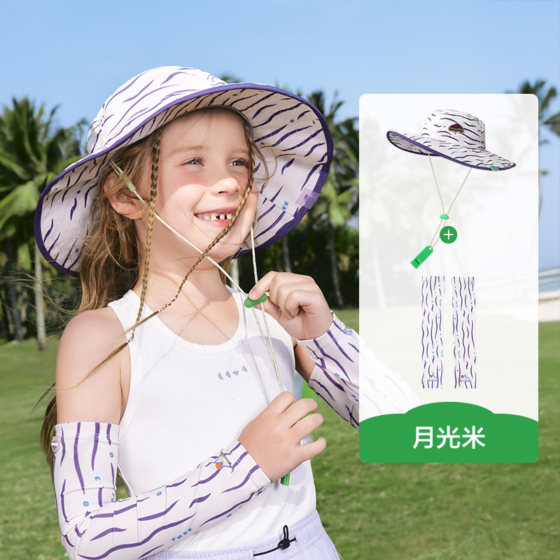 Kk Tree Kids Sun Protection hat Kids Girls hat baby Sun hat Fisherman hat outdoor Summer Thin image 10