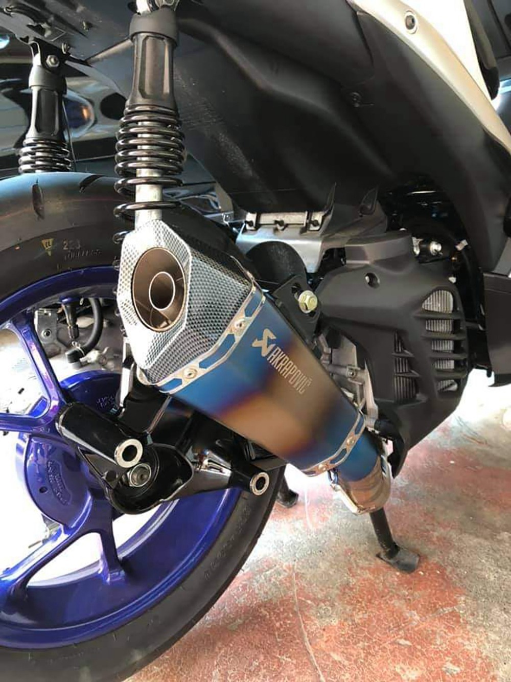 Suitable for Honda Little Monkey Stainless Steel Exhaust Pipe Modification, Front Section Scorpion Silencer, Small Inclined Exhaust Pipe, Stainless Steel