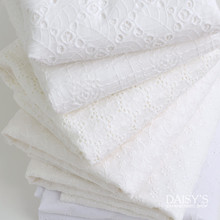 蕾丝布料ins夏季棉裙子服装婚纱面料DIY女装棉布刺绣镂空布
