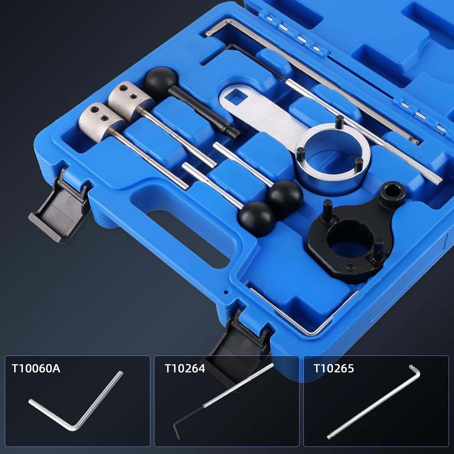 10-Piece Set of Timing Tools for Volkswagen Tiguan Audi Vag 1.9 1.6/2.0 Tdi Cr Diesel Engines