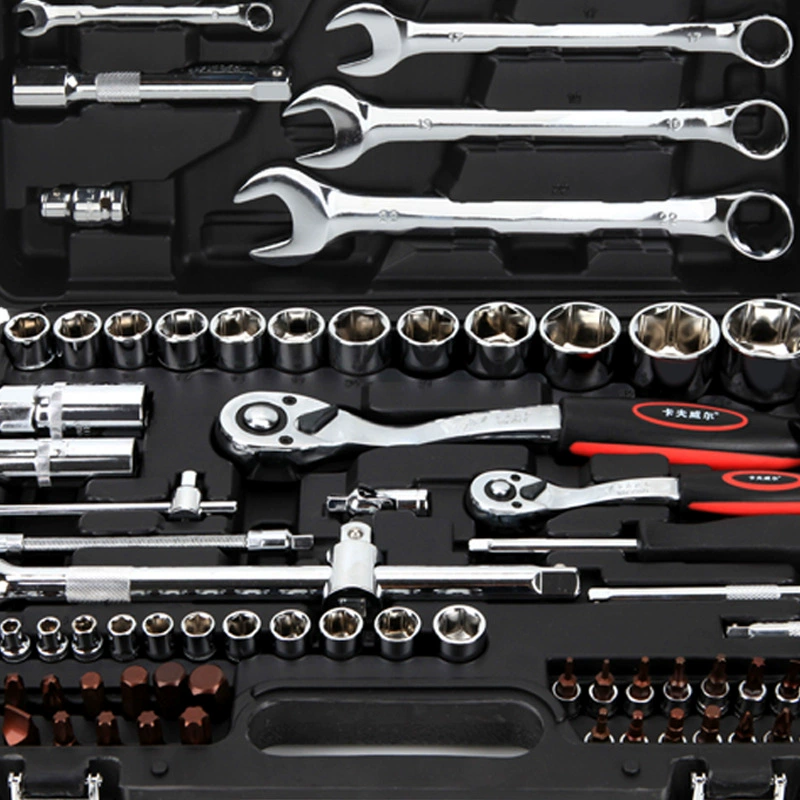 Set, wrench, gloves, universal tubular collar, box