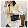 Demi-season shoulder bag, chain, fashionable one-shoulder bag, small bag, western style, chain bag, Korean style