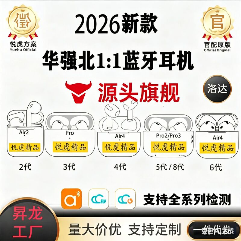 Xinhua Qiangbei Yuehu 2, 3, 4, 5 Generation Bluetooth Earphones Wireless In-Ear Loda Noise Reduction Transparent Tws Bluetooth Xinhua Qiangbei Yuehu 2, 3, 4, 5 Generation Bluetooth Earphones Wireless In-Ear Loda Noise Reduction Transparent Tws Bluetooth