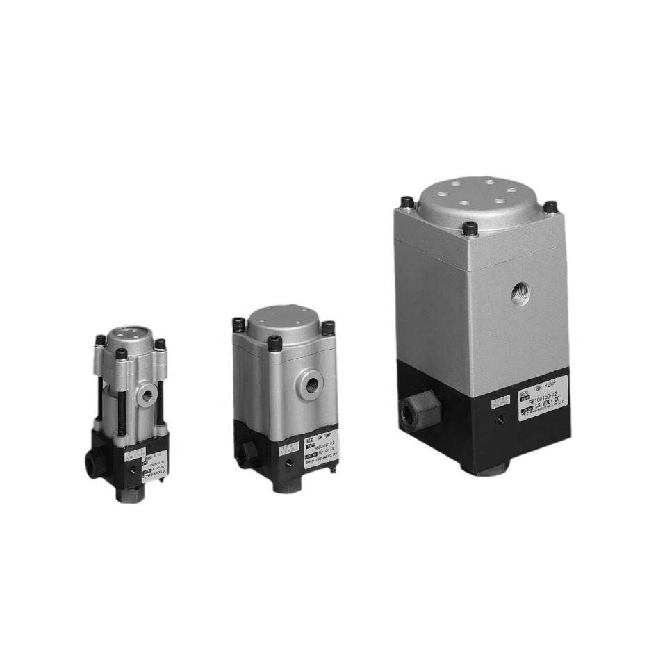 现货 日本SR SR10012D-A2 气动增压泵 材质不锈钢泵轴位置边立式